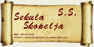 Sekula Škopelja vizit kartica